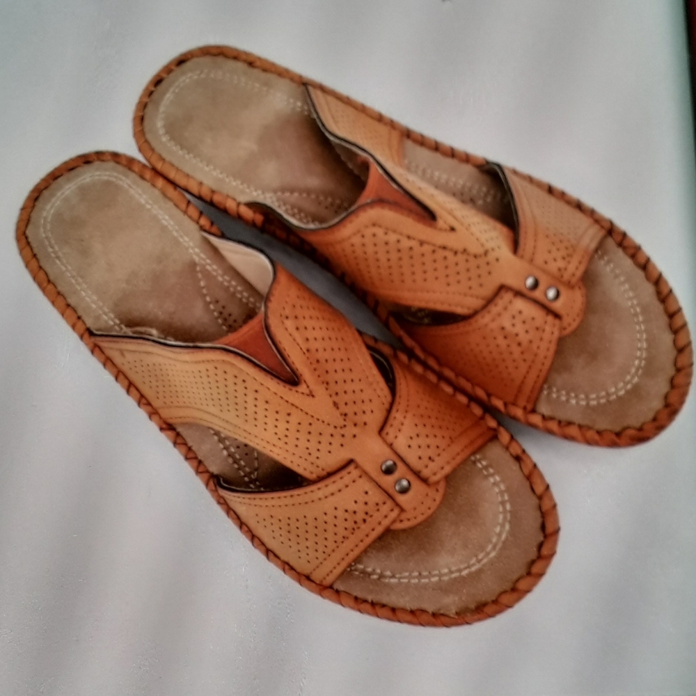 🔥Cearance!!!!Tan cognac open toed sandals - Picture 3 of 3